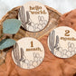 Boho Cactus Monthly Milestone Discs